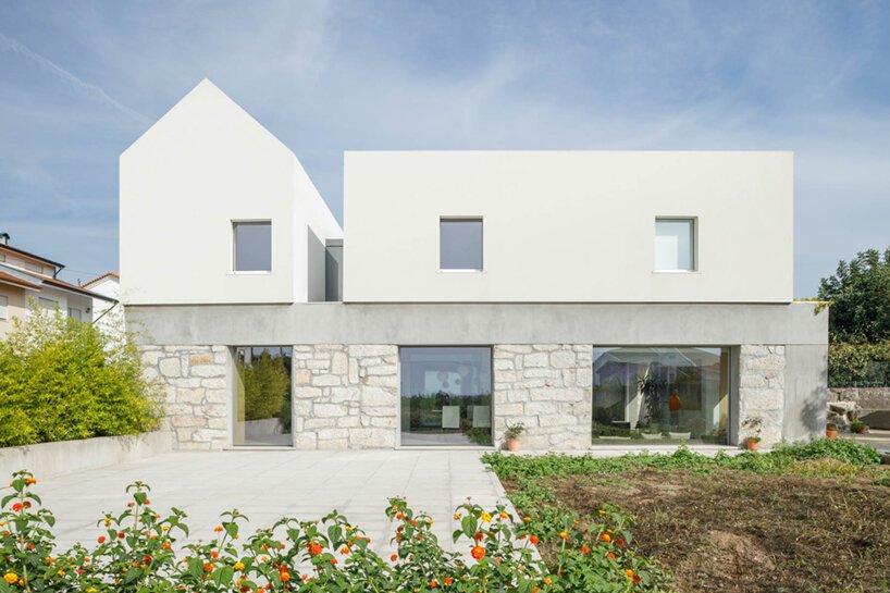 This contemporary farmhouse is a remodel of a derelict one, which was built in rural Portugal
