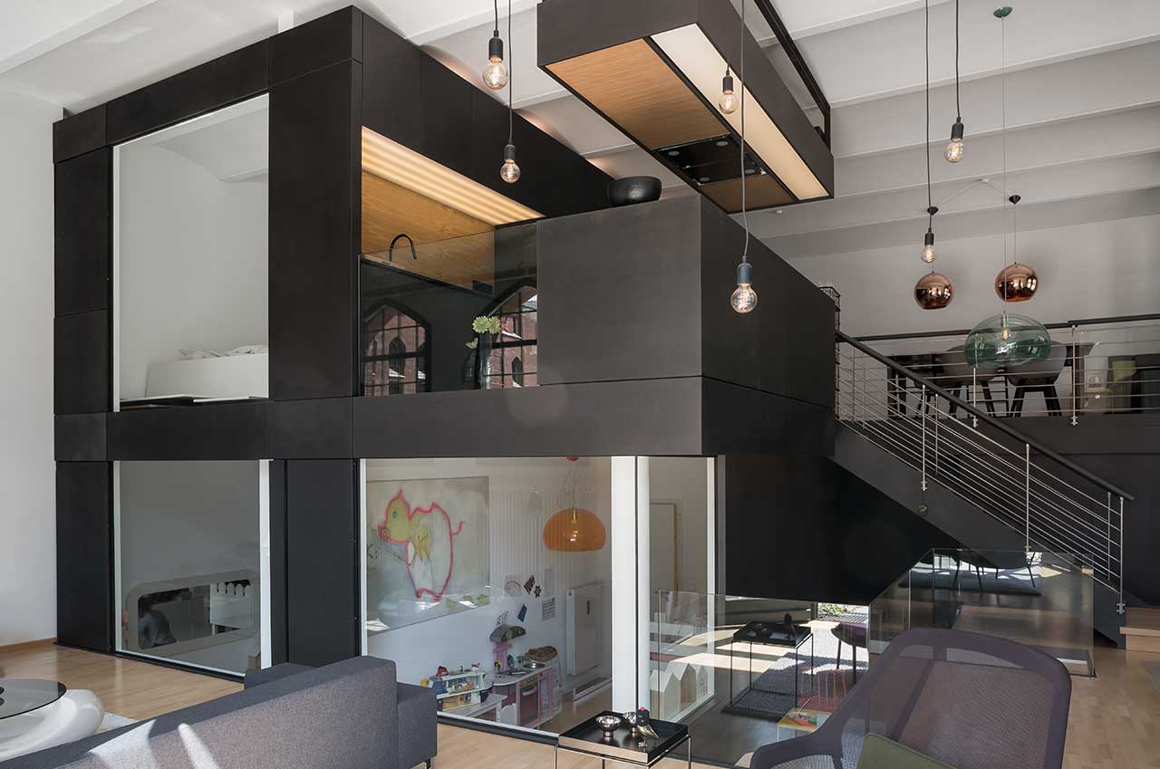 Contemporary Apartment With The Living Cube Inside