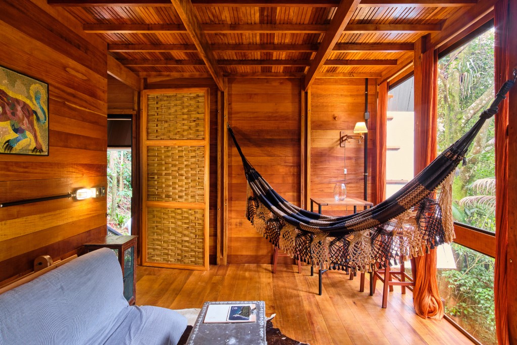 an indoor hammock is perfect solution to relax during a hot day