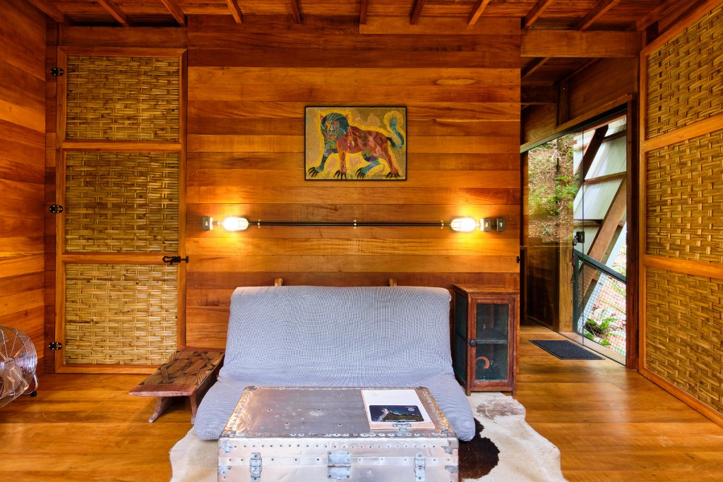 Furniture is a mix of Japanese and indigenous design