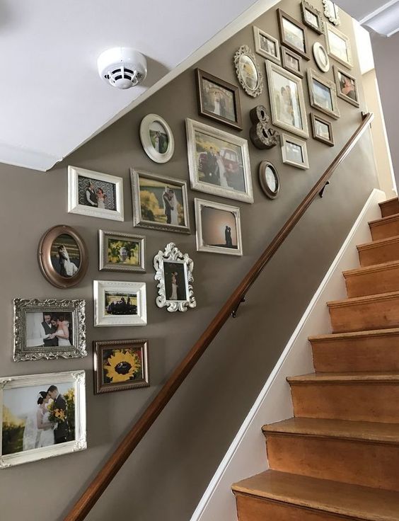 45 Stairway Gallery Walls That Excite And Inspire DigsDigs