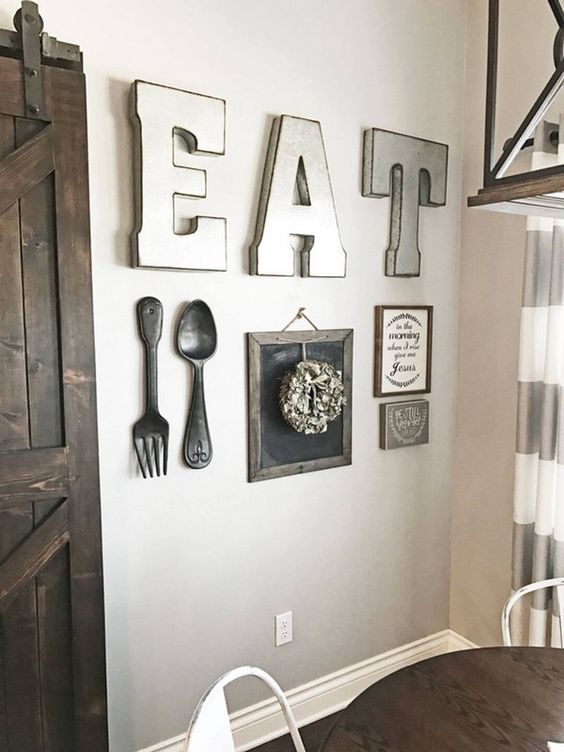 eat sign, large EAT sign, kitchen wall decor, kitchen eat sign