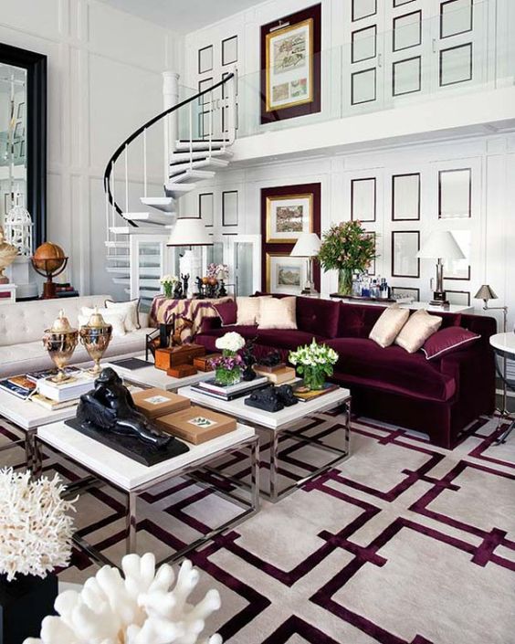 Black and purple sofa discount