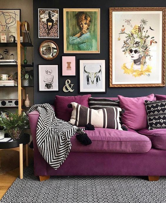 Purple Sofa