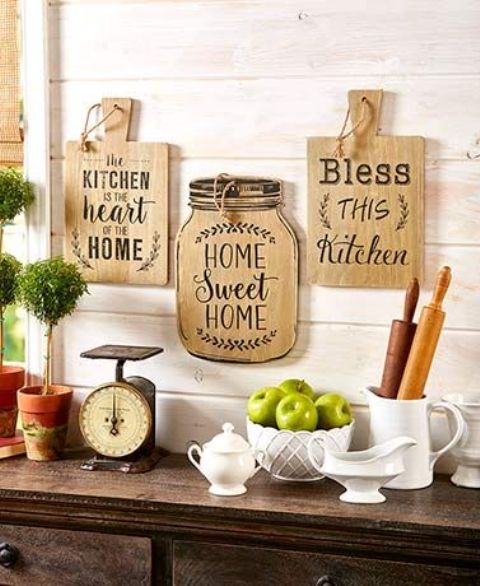 Country Kitchen Wall Decor Ideas