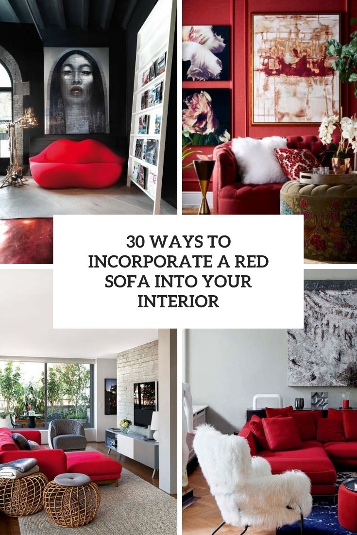 Red Sofa Into Your Interior