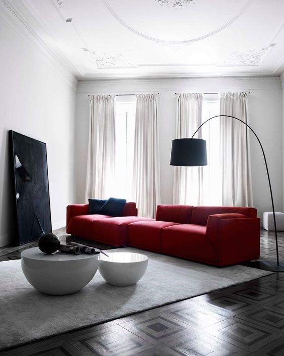30 Ways To Incorporate A Red Sofa Into Your Interior DigsDigs
