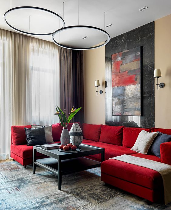 30 Ways To Incorporate A Red Sofa Into Your Interior - DigsDigs