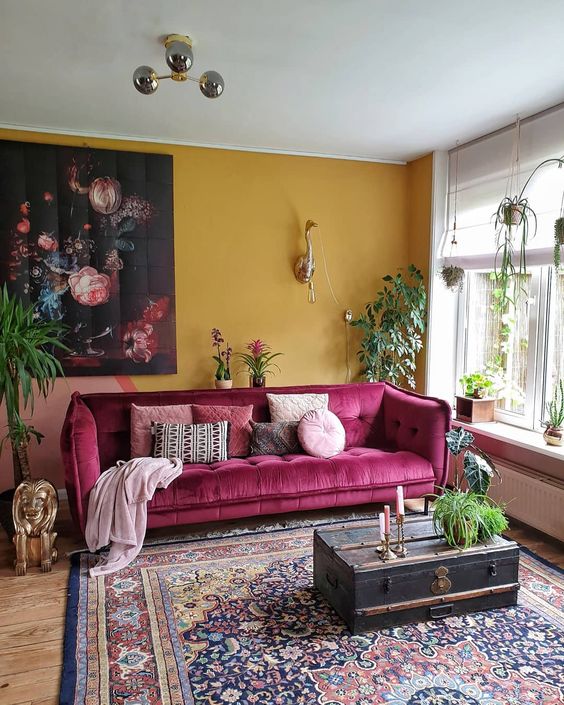 25 Ideas To Integrate A Pink Sofa Into Your Space - DigsDigs