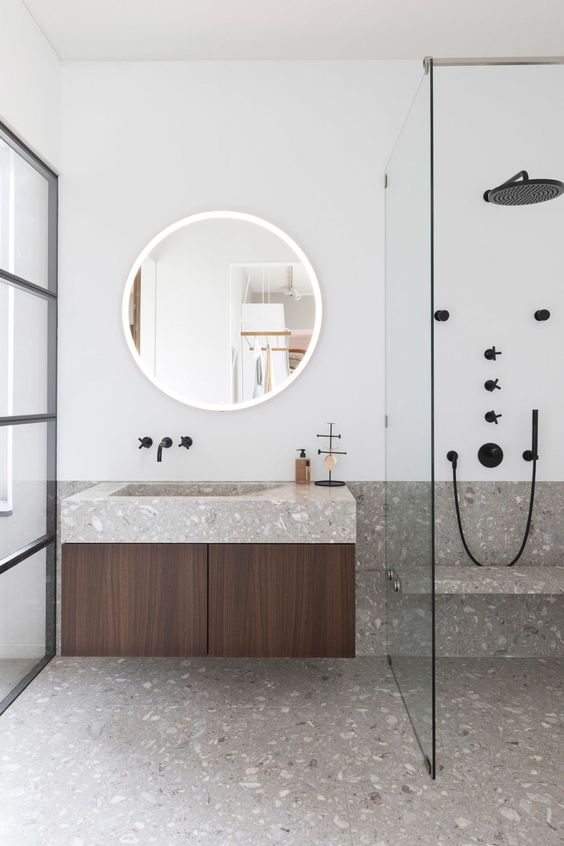 30 Lovely Terrazzo Flooring Ideas With Pros And Cons - DigsDigs