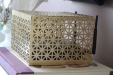 14 a laser cut metal box is a lovely idea to hide your wi-fi router and it looks nice, so it won’t spoil your interior