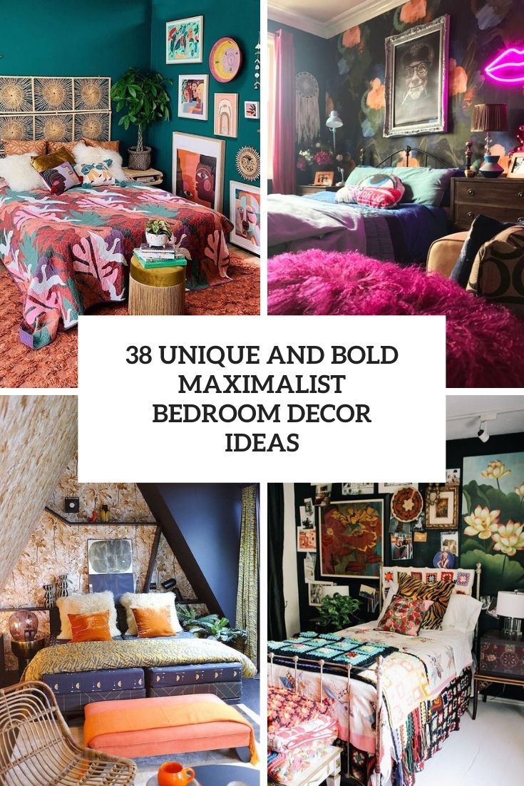 38 Unique And Bold Maximalist Bedroom Decor Ideas - DigsDigs