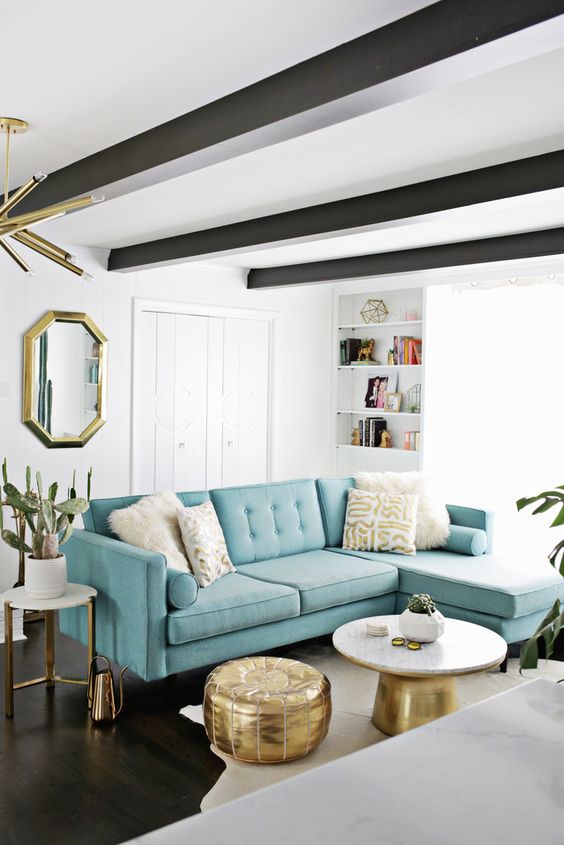 27 Bold Turquoise Sofa Ideas For Your