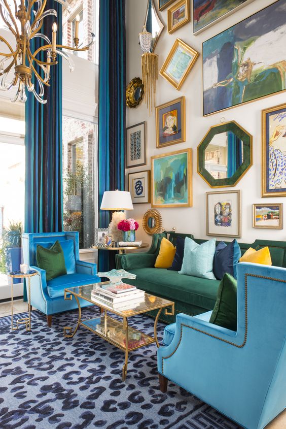 40 OneOfAKind Maximalist Living Rooms DigsDigs