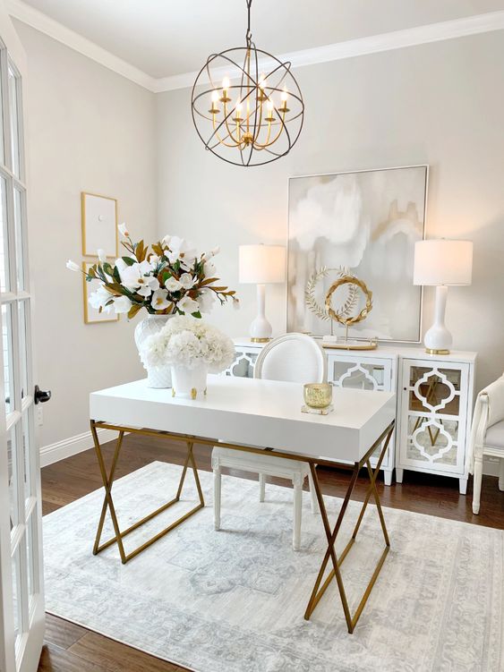 33 Fancy Home Office Decor Tips And Ideas - DigsDigs