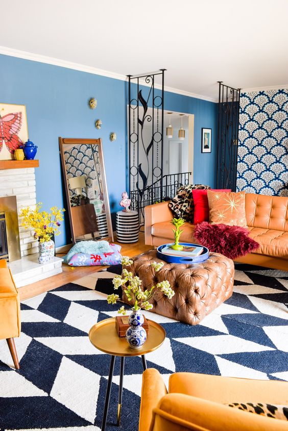 40 OneOfAKind Maximalist Living Rooms DigsDigs