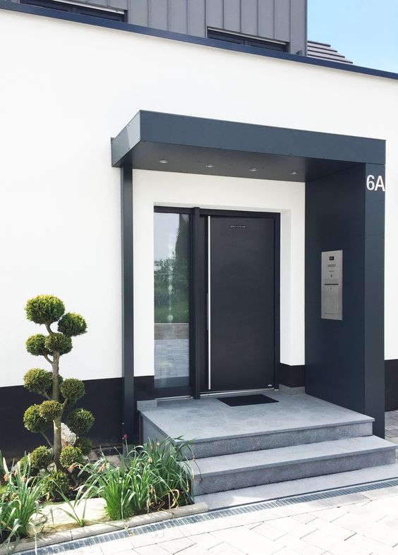 26 Welcoming Modern Front Porch Decor Ideas - DigsDigs