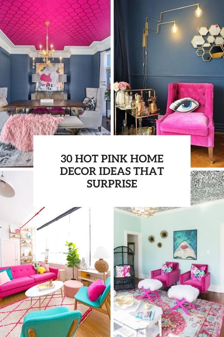 Pretty in pink home decor