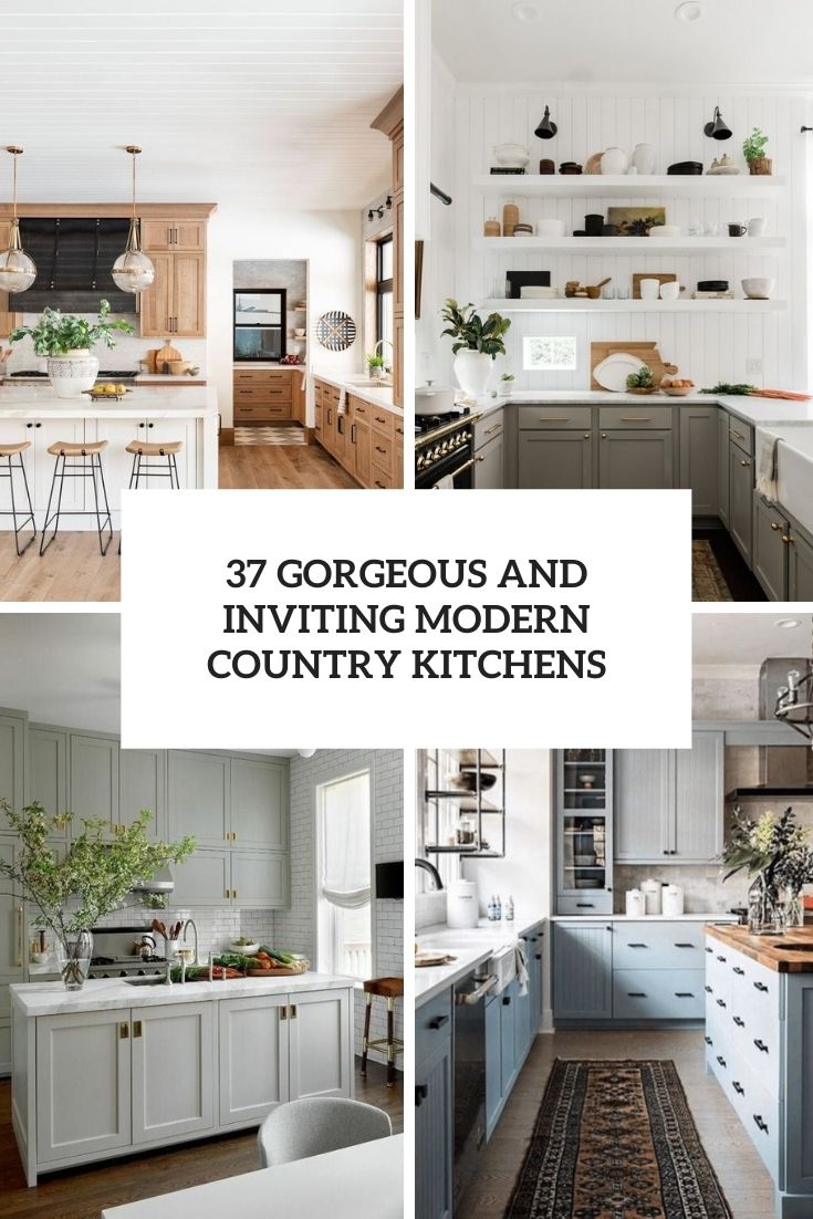 27+ Modern Country Kitchen Ideas 