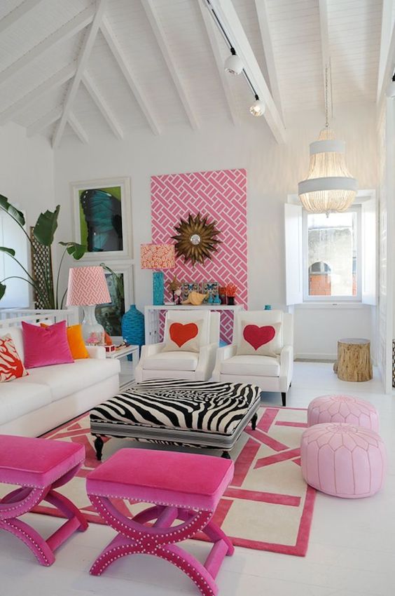 hot pink interior