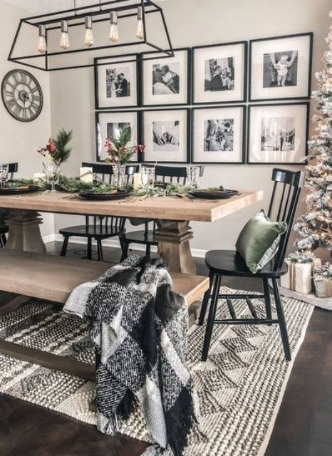 Modern Country Dining Rooms, Modern Farmhouse Black Dining Room Chairs