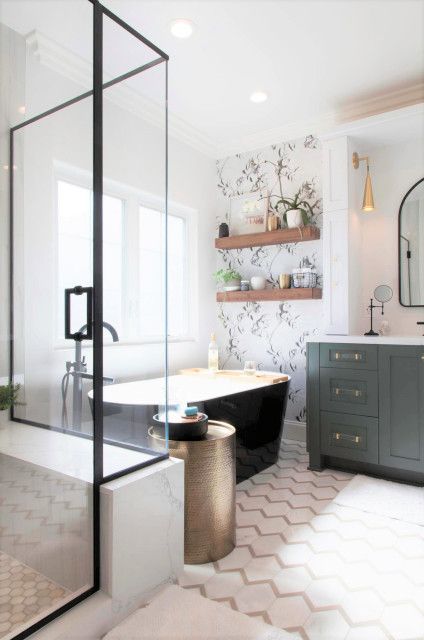 30 Welcoming Modern Country Bathroom Decor Ideas - DigsDigs