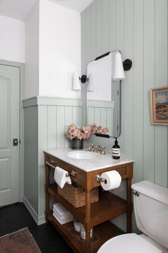 30 Welcoming Modern Country Bathroom Decor Ideas - DigsDigs