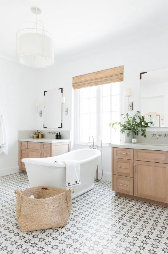 30 Welcoming Modern Country Bathroom Decor Ideas - DigsDigs