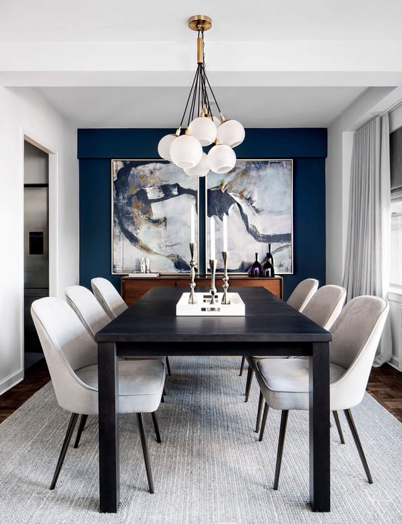 28 Stylish Navy Accent Walls For A Dramatic Accent DigsDigs