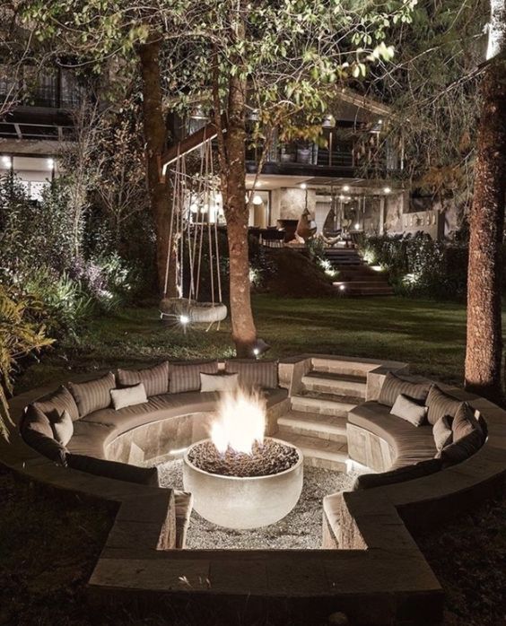25 Welcoming And Stylish Sunken Patios And Decks Digsdigs