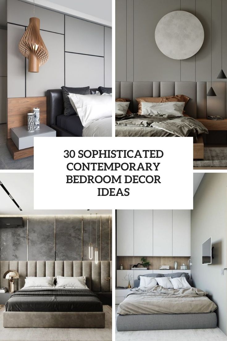 sophisticated contemporary bedroom decor ideas cover