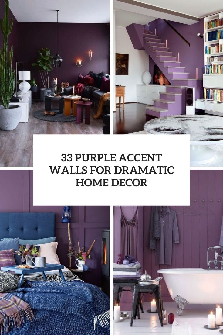 33 Purple Accent Walls For Dramatic Home Decor - DigsDigs