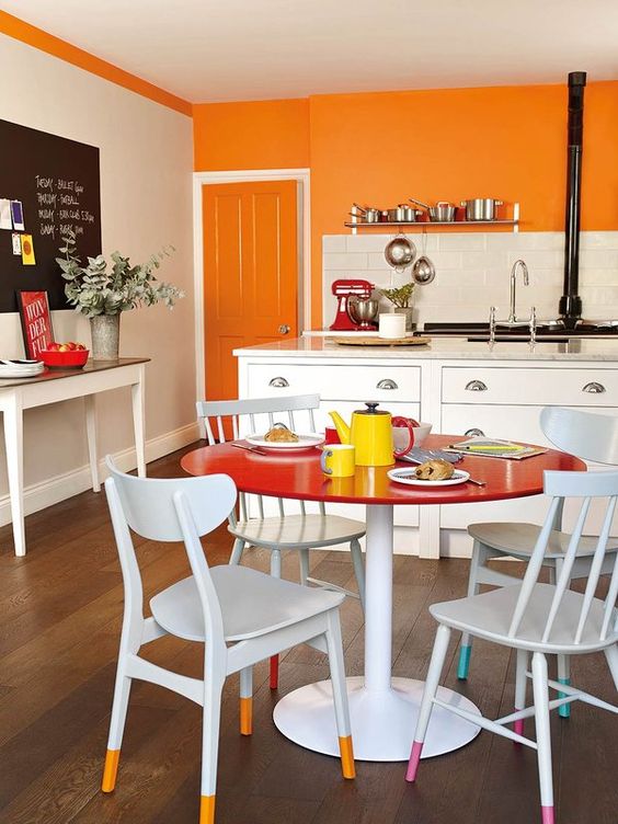 25 Bright And Cheerful Orange Accent Wall Ideas DigsDigs