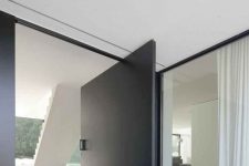 a fantastic sleek black entrance door will make a statement in your home, whether it’s an entrance or a back garden door