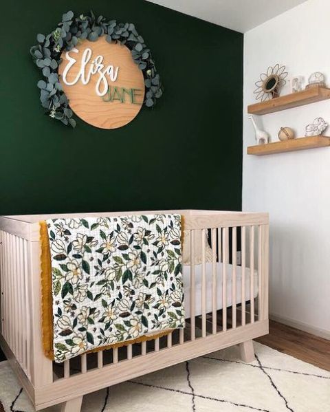 34 Beautiful And Inspiring Green Accent Walls - DigsDigs