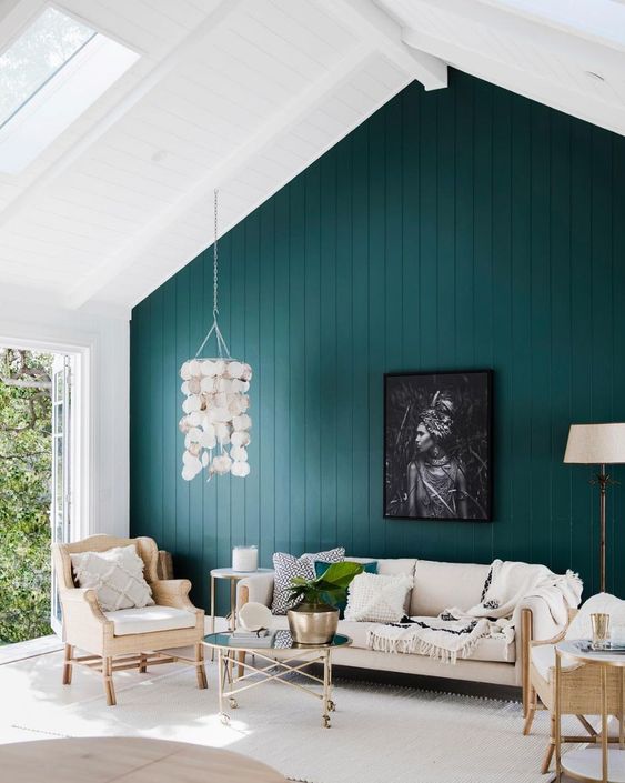 34 Beautiful And Inspiring Green Accent Walls DigsDigs