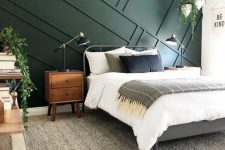 a cozy mid-century modern bedroom design