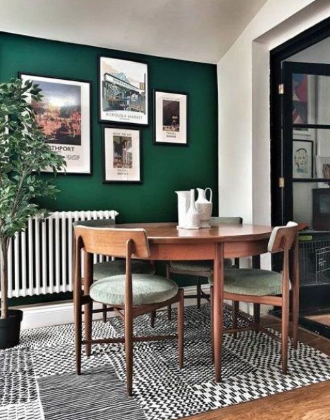 34 Beautiful And Inspiring Green Accent Walls - DigsDigs