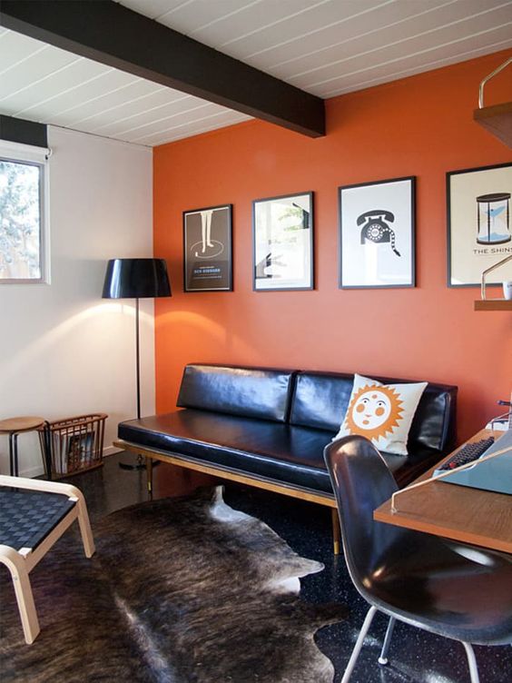 25 Bright And Cheerful Orange Accent Wall Ideas DigsDigs