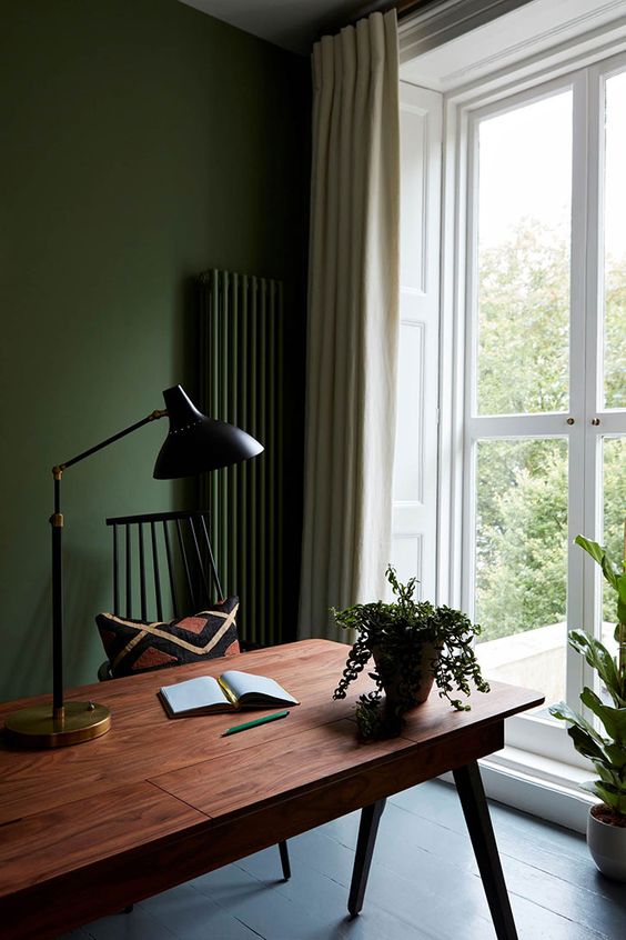 34 Beautiful And Inspiring Green Accent Walls DigsDigs