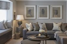 a cozy neutral small living room design