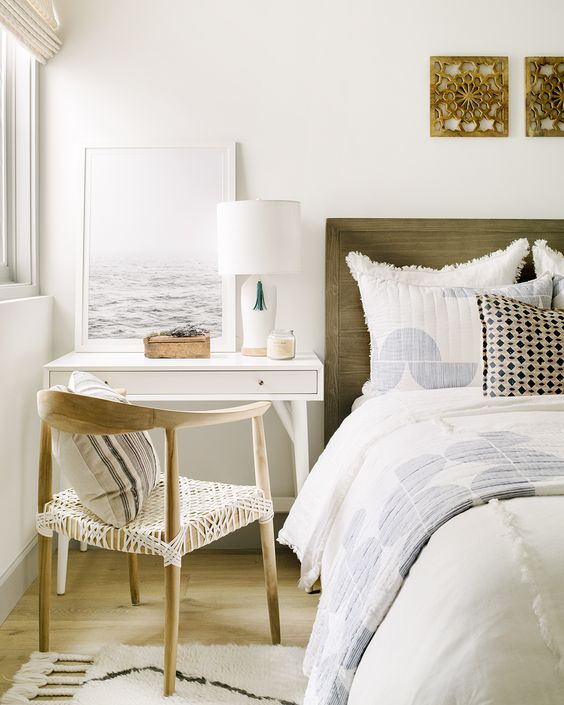 a comfortable nightstand will be a nice idea for a Gen Z bedroom as you can place your phone or some speakers there and use it as a small vanity if needed
