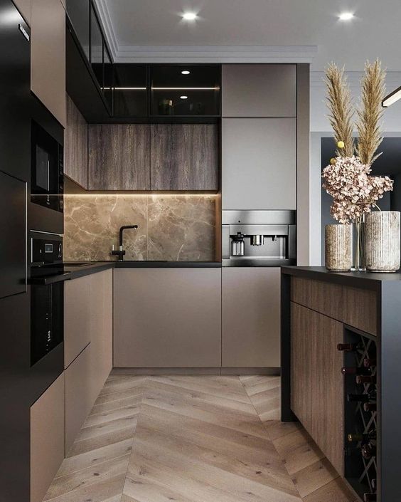 36 Refined Taupe Kitchen Decor Ideas That Inspire - DigsDigs