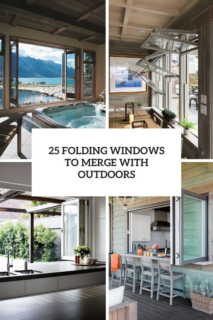 folding windows to merge with outdoors cover