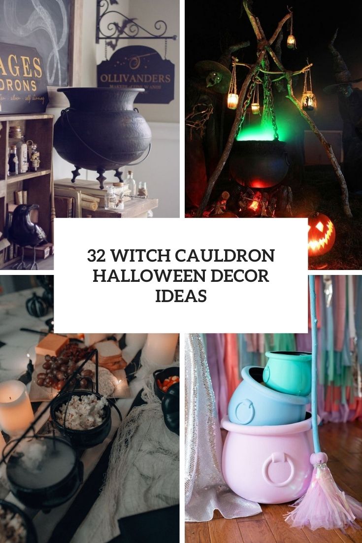 witch cauldron halloween decor ideas cover