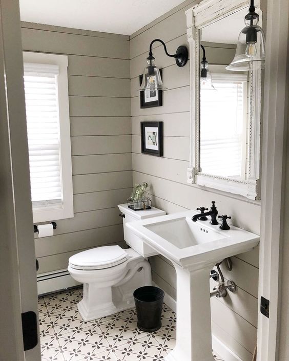 30 Timeless Greige Bathroom Decor Ideas - DigsDigs