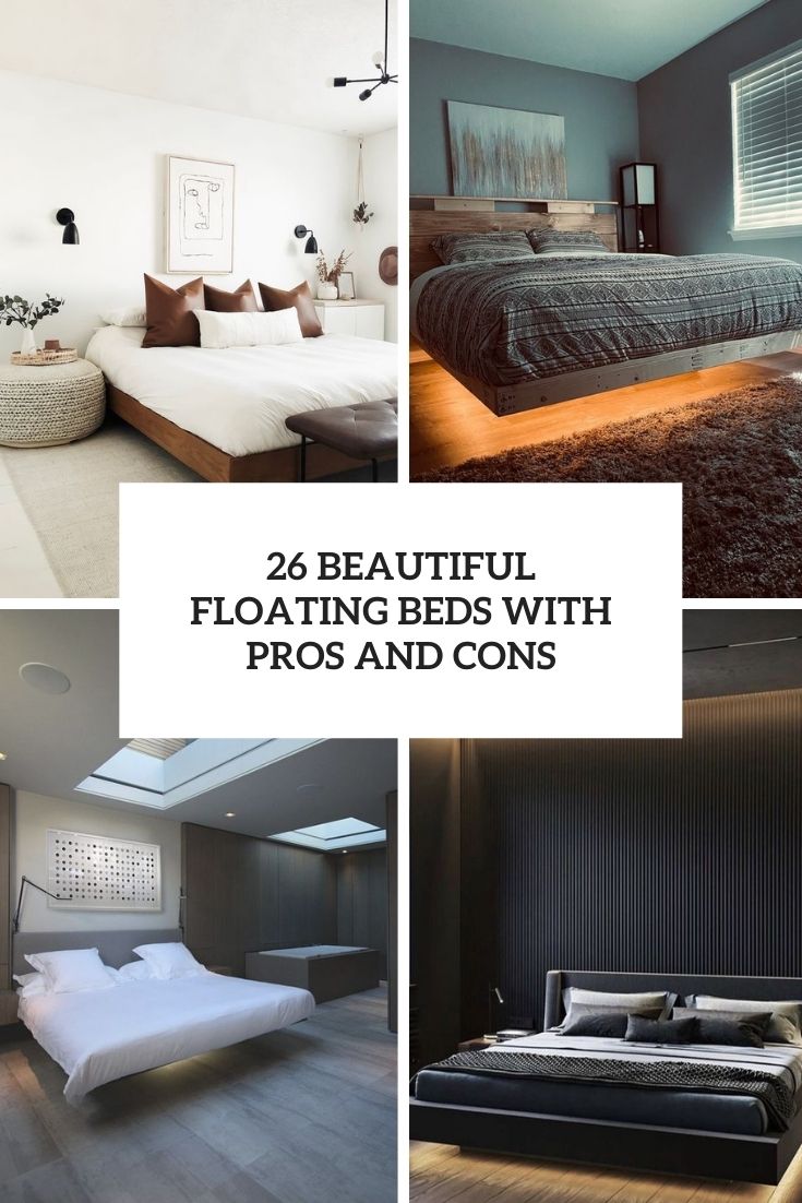 beautiful floating beds with pros and cons cover