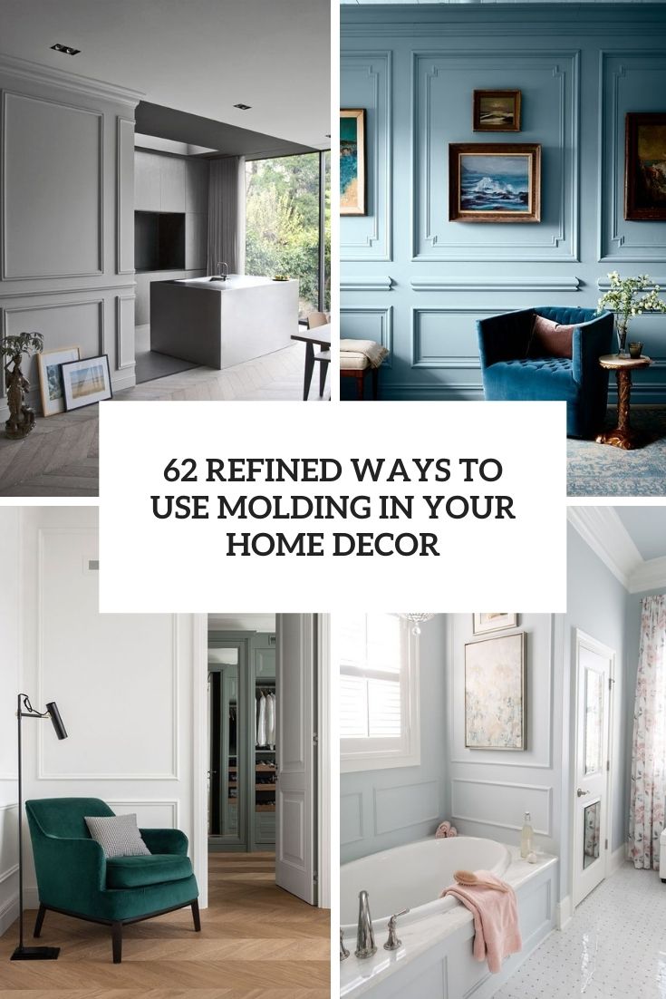 refined ways to use molding in your home decor cover
