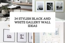 34 stylish black and white gallery wall ideas cover
