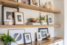 44 bookshelves can be used to create your own gallery wall – no changes added, just using what you already have